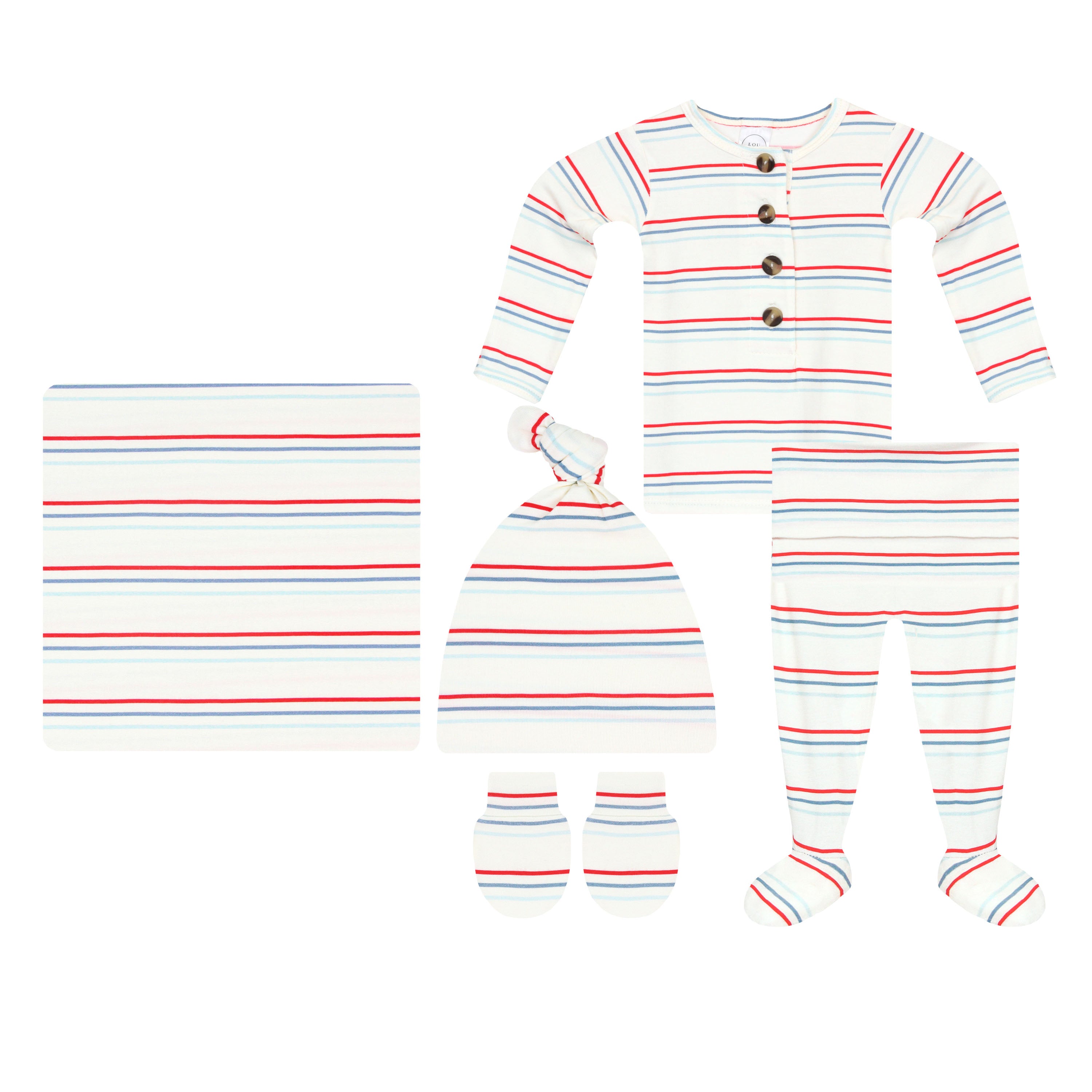 Monroe Newborn Hat Bundle (Top + Bottom)