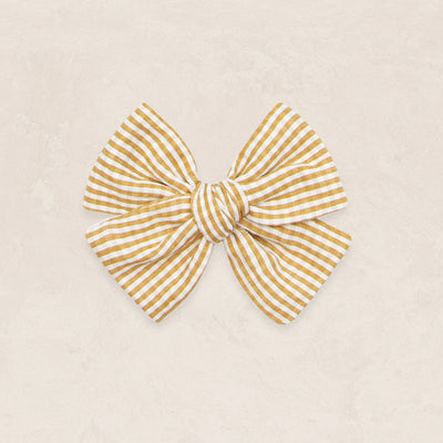 Adventure Bow - Butterscotch Gingham Clip