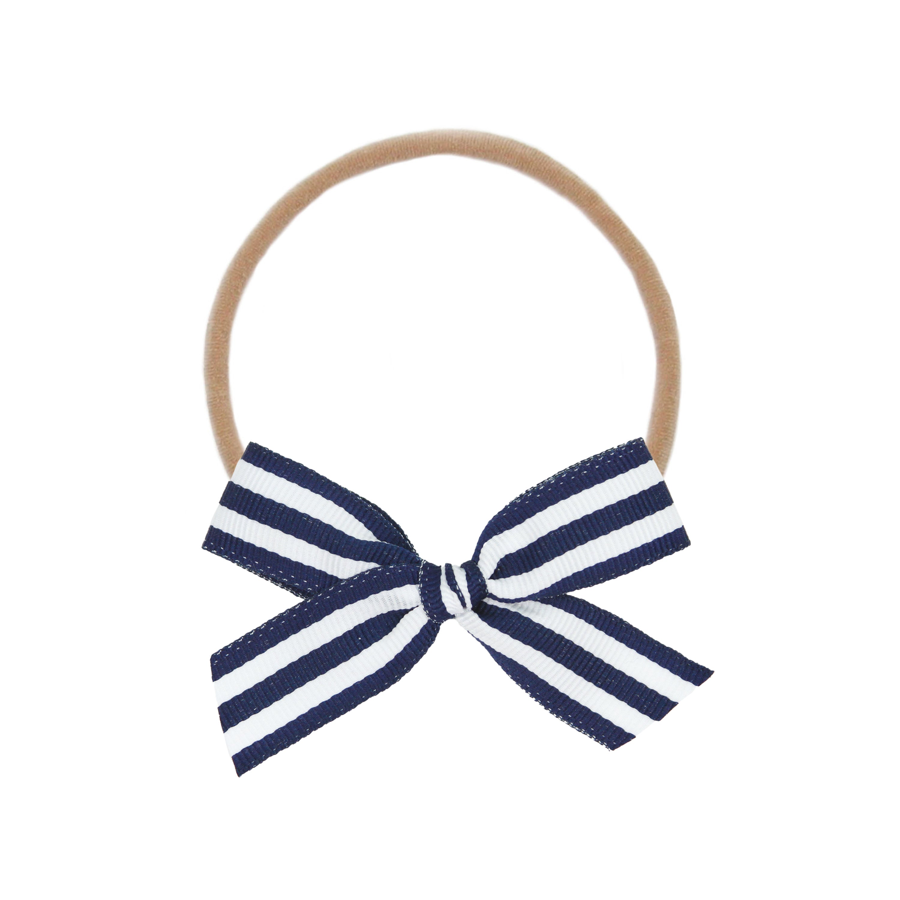 Ribbon Bow - Nautical Blue Headband