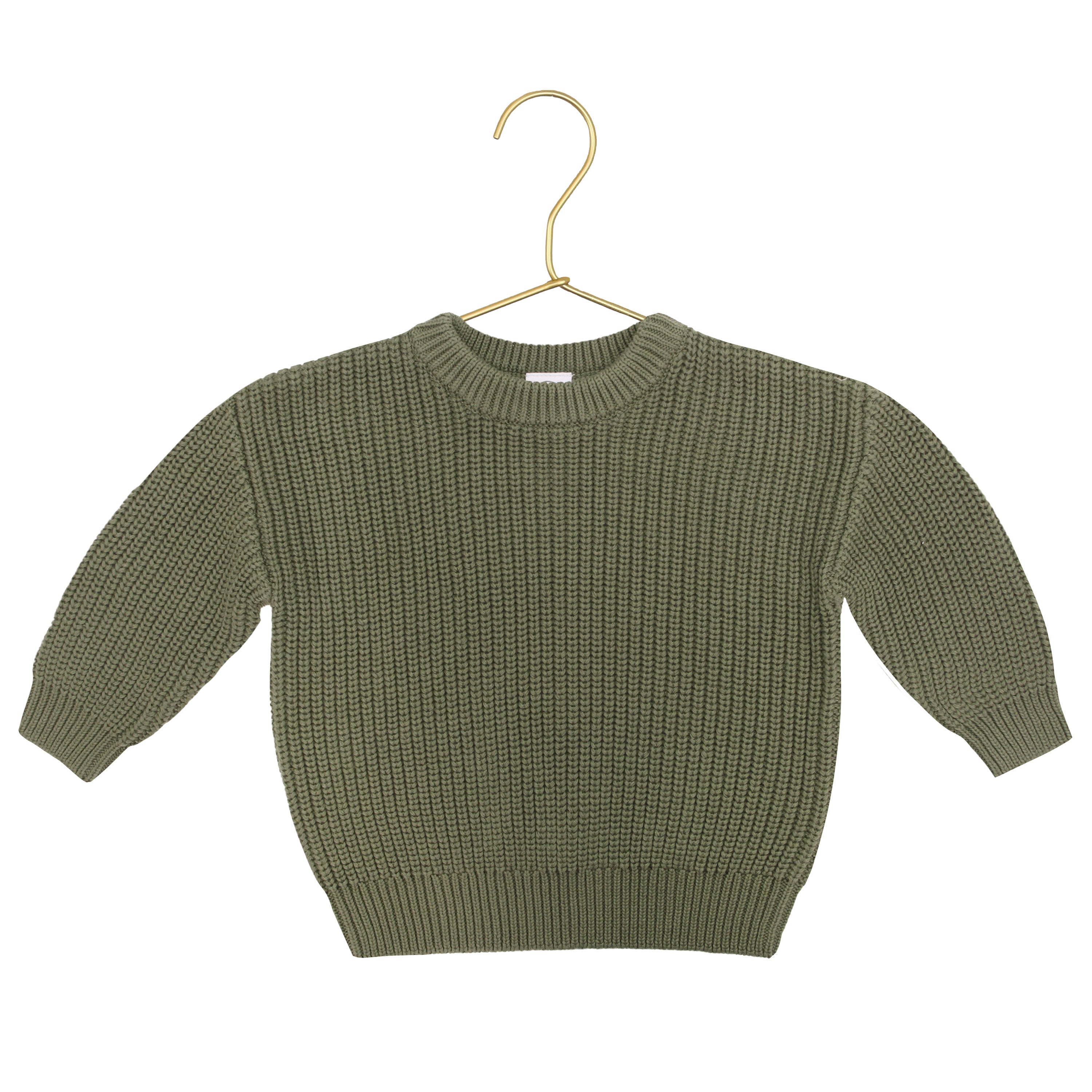 Bow Embroidery - Knit Chunky Sweater