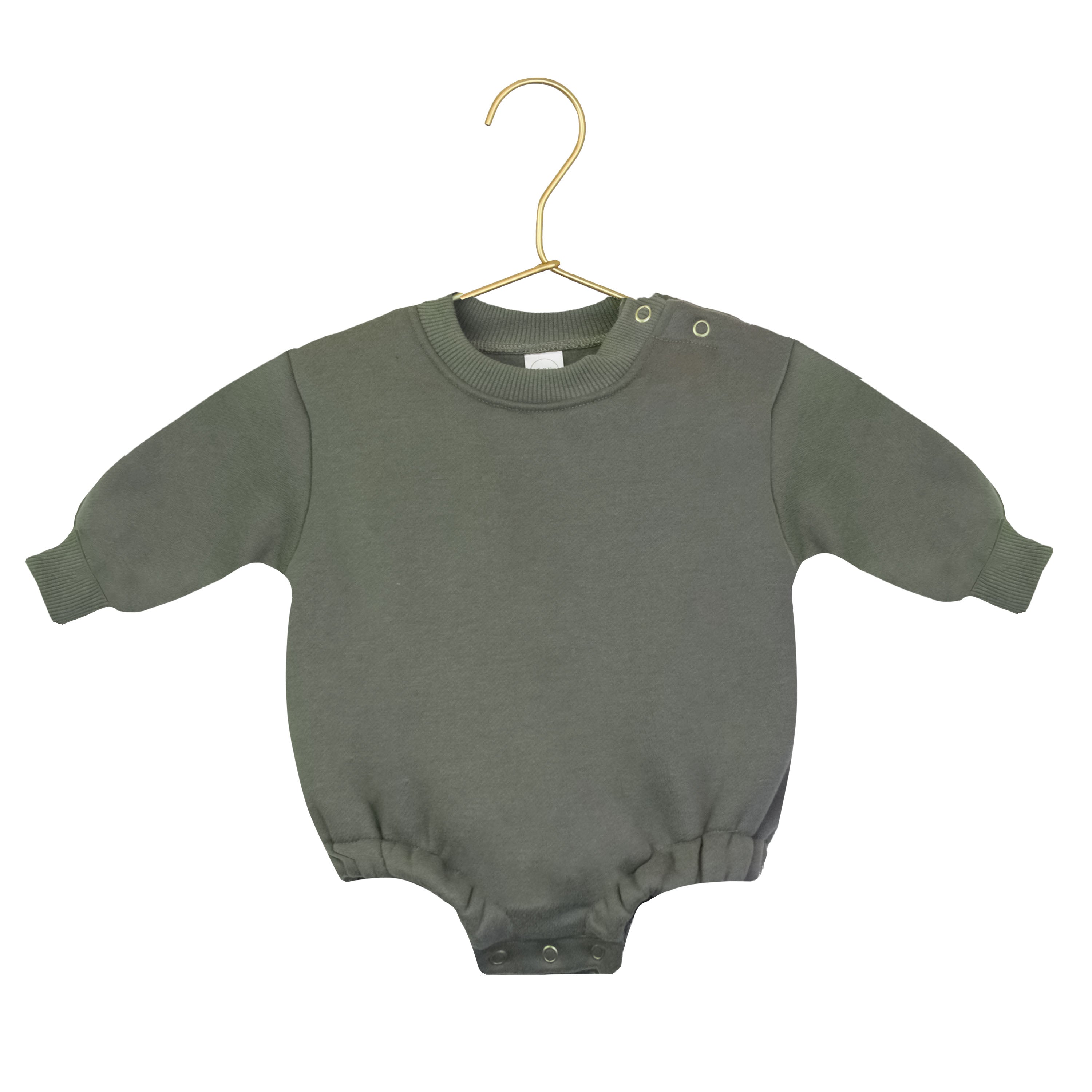 Bow Embroidery - Sweatershirt Romper