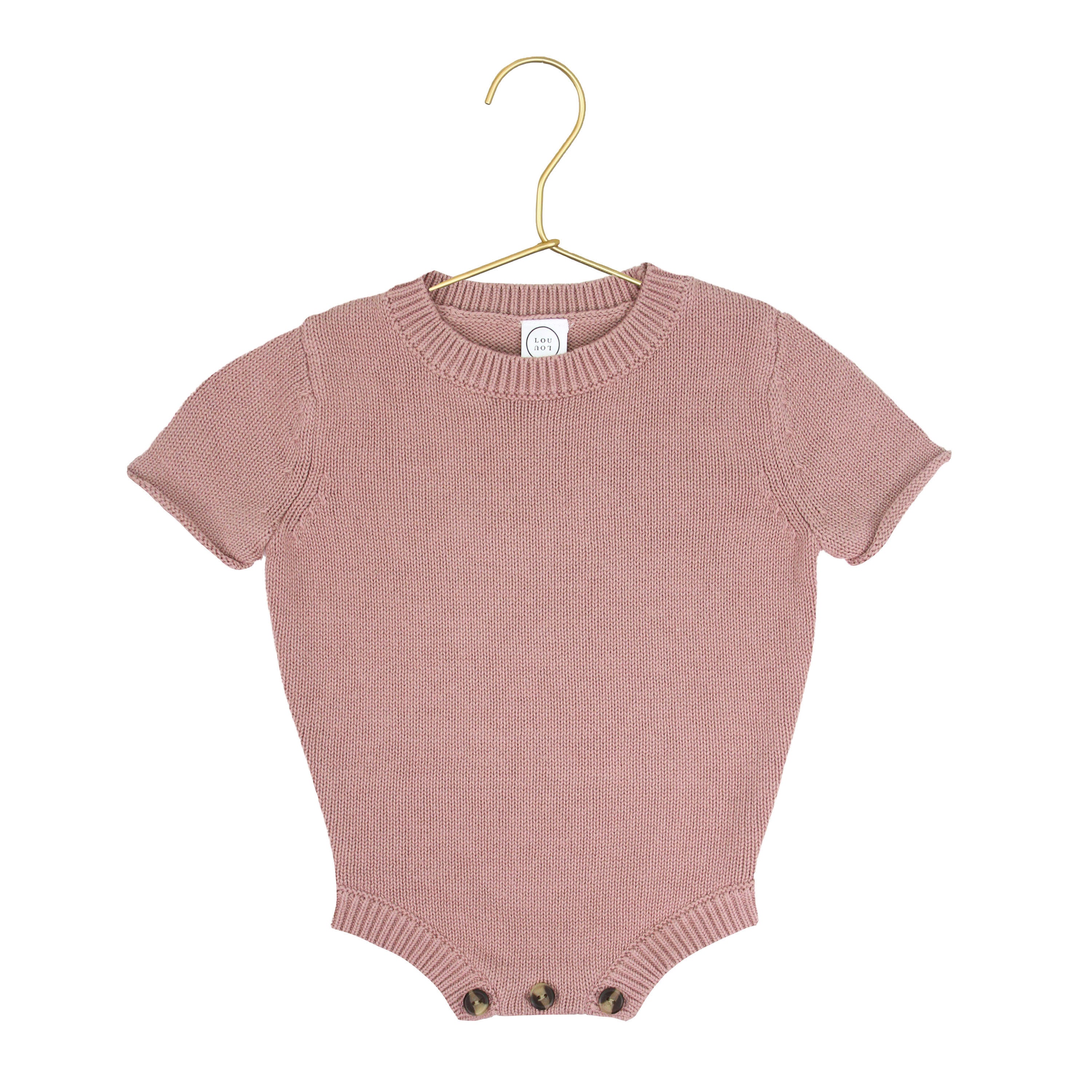 Bow Embroidery - Knit Onesie