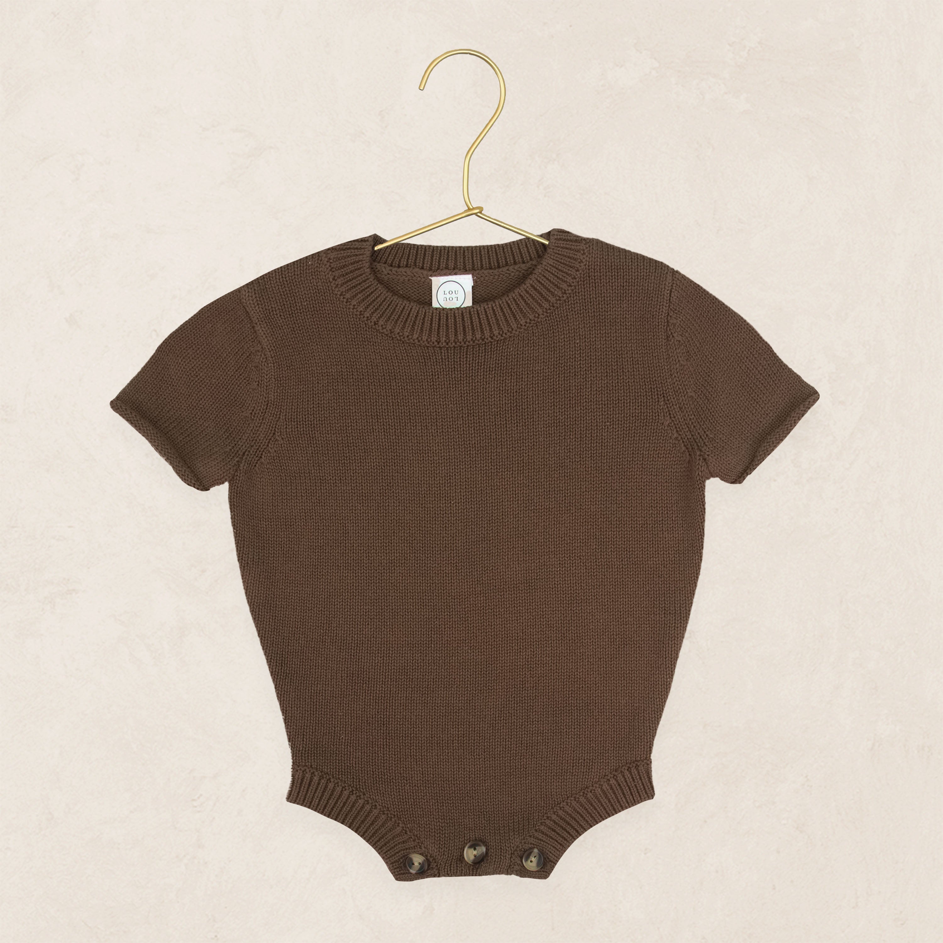 Knit Onesie - Cocoa