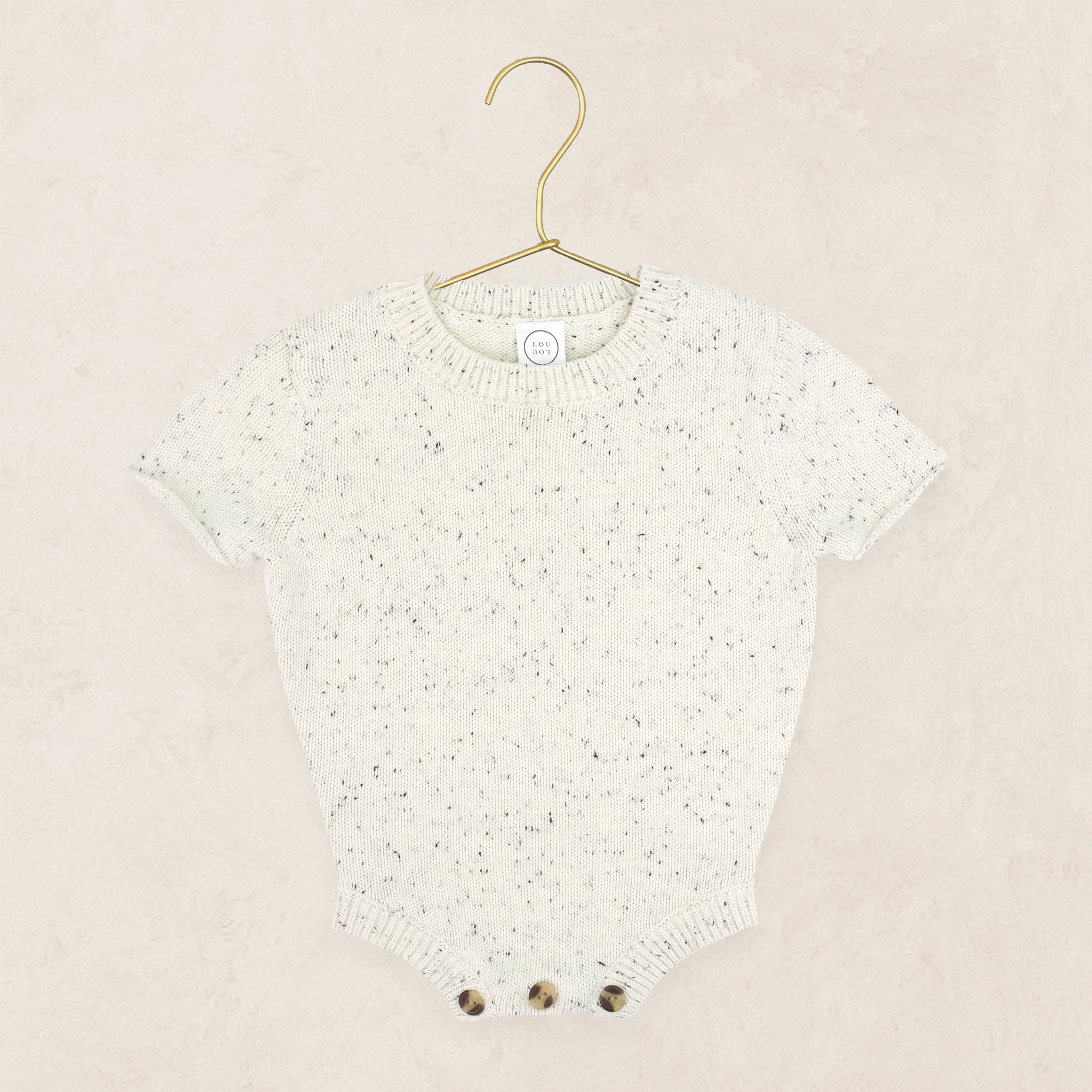 Knit Onesie - Cream Speckle