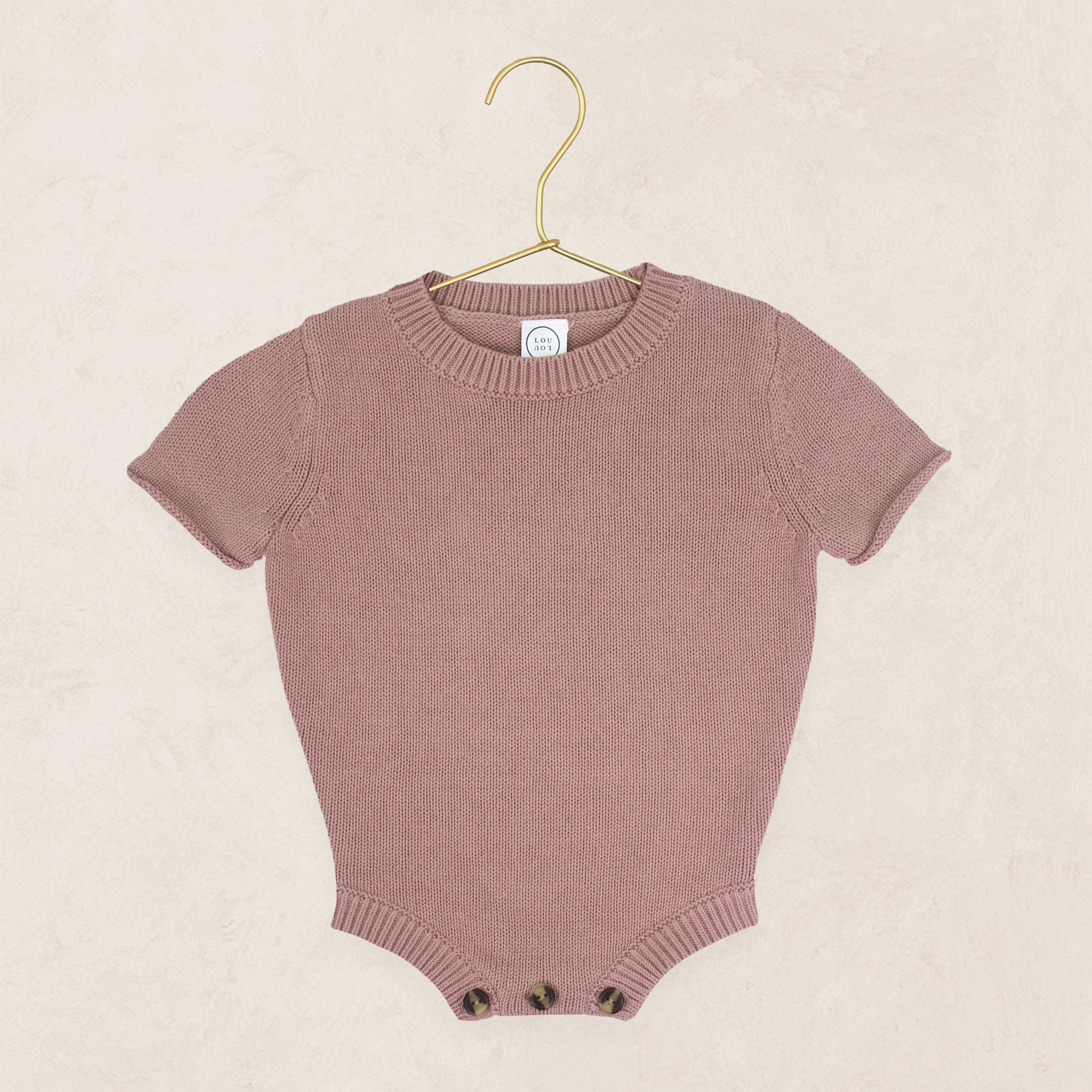 Knit Onesie - Mauve