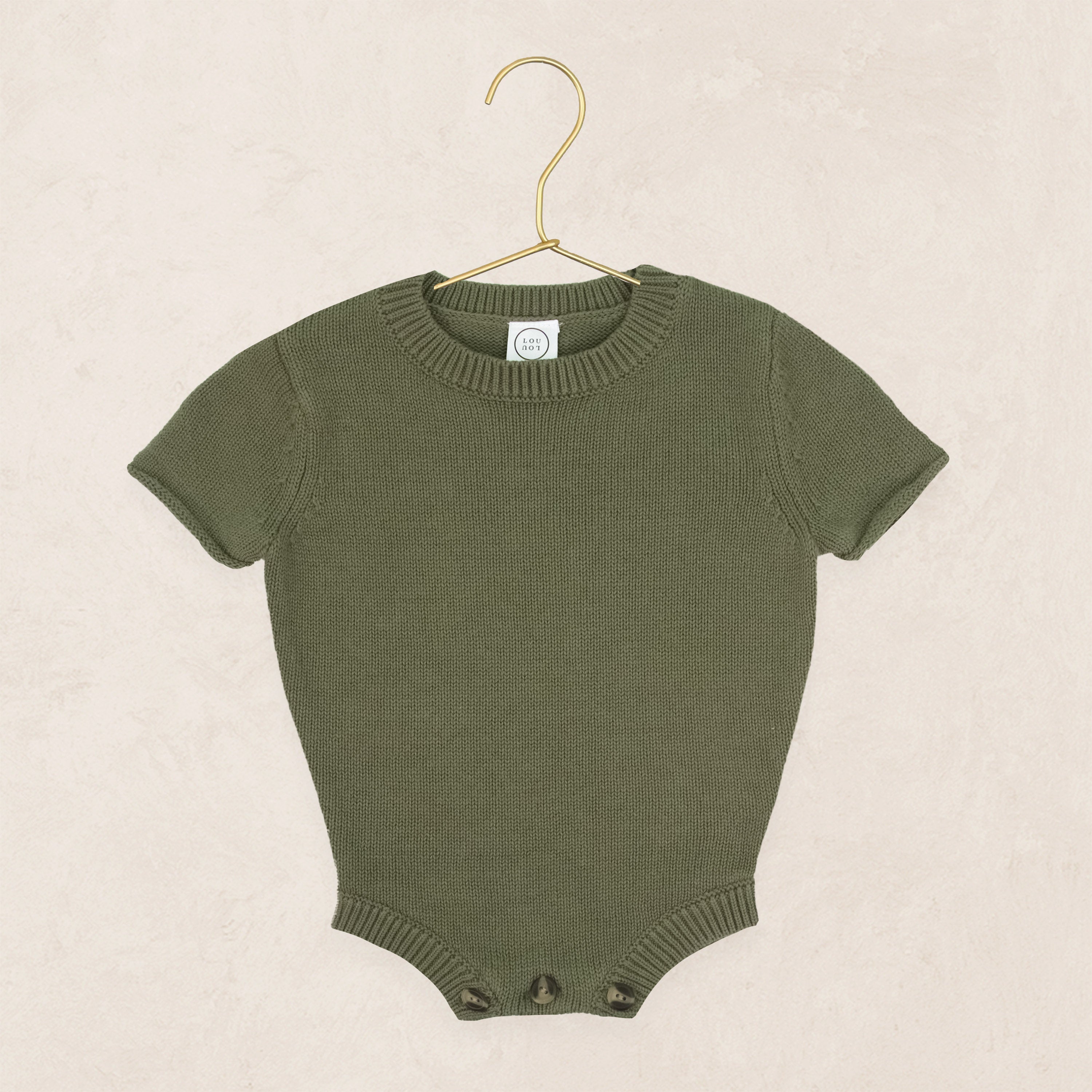 Knit Onesie - Olive