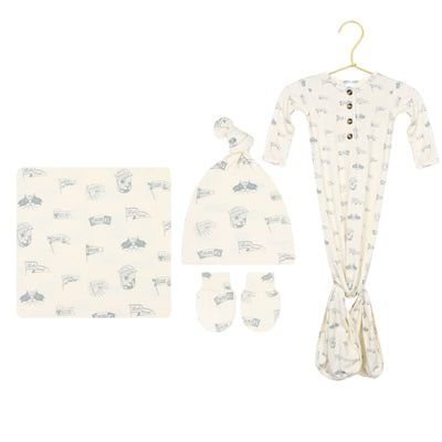 Parks Newborn Hat Bundle (Gown)