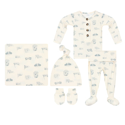 Parks Newborn Hat Bundle (Top + Bottom)