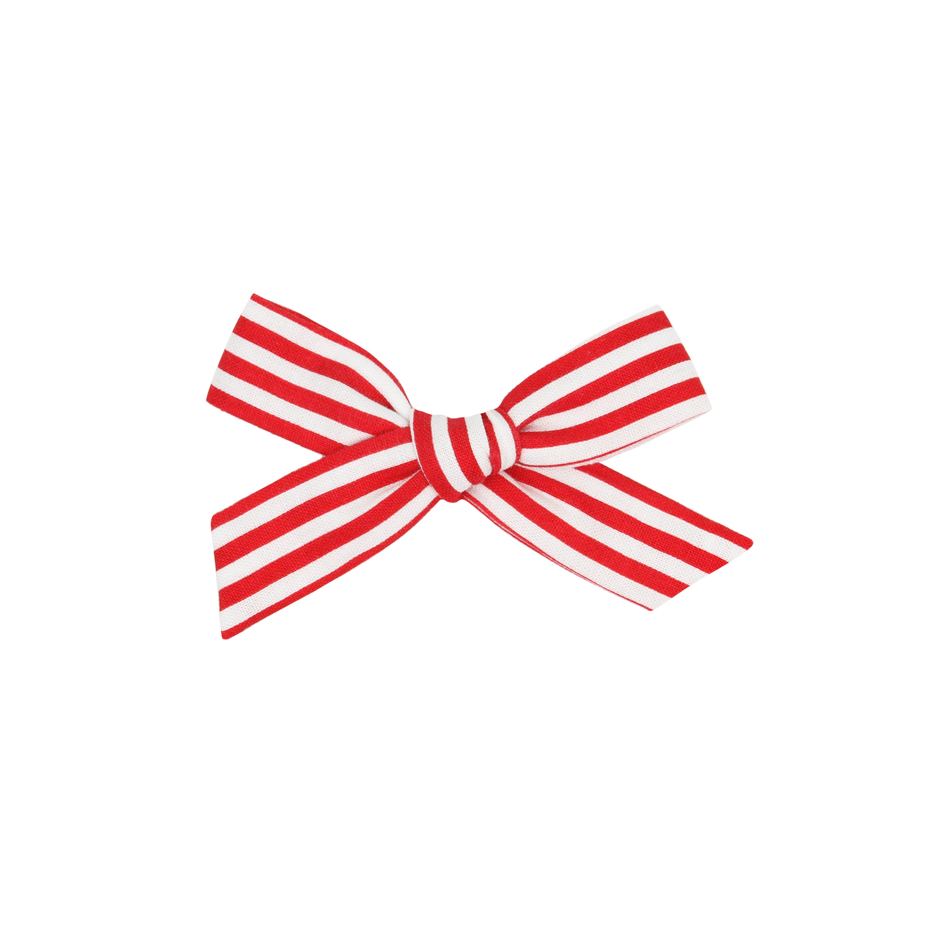 Classic Bow - Red Stripe Petite Clip