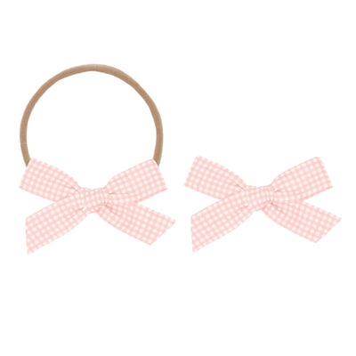 Classic Bow - Pink Gingham Petite