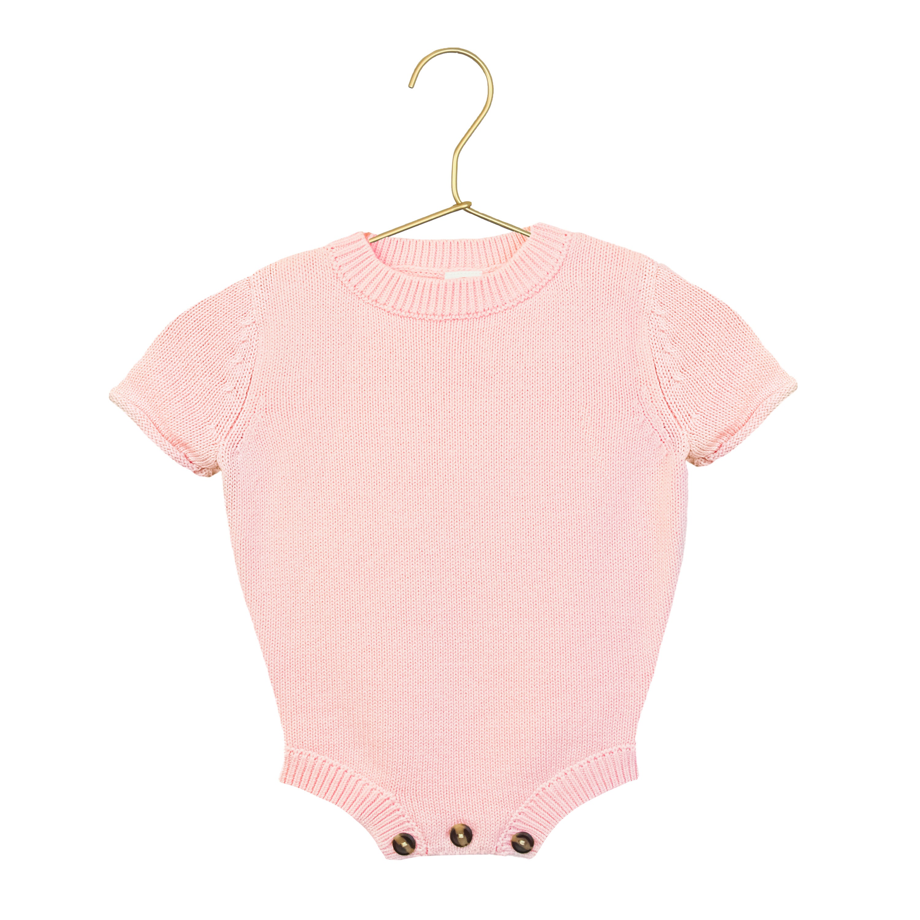 Bow Embroidery - Knit Onesie