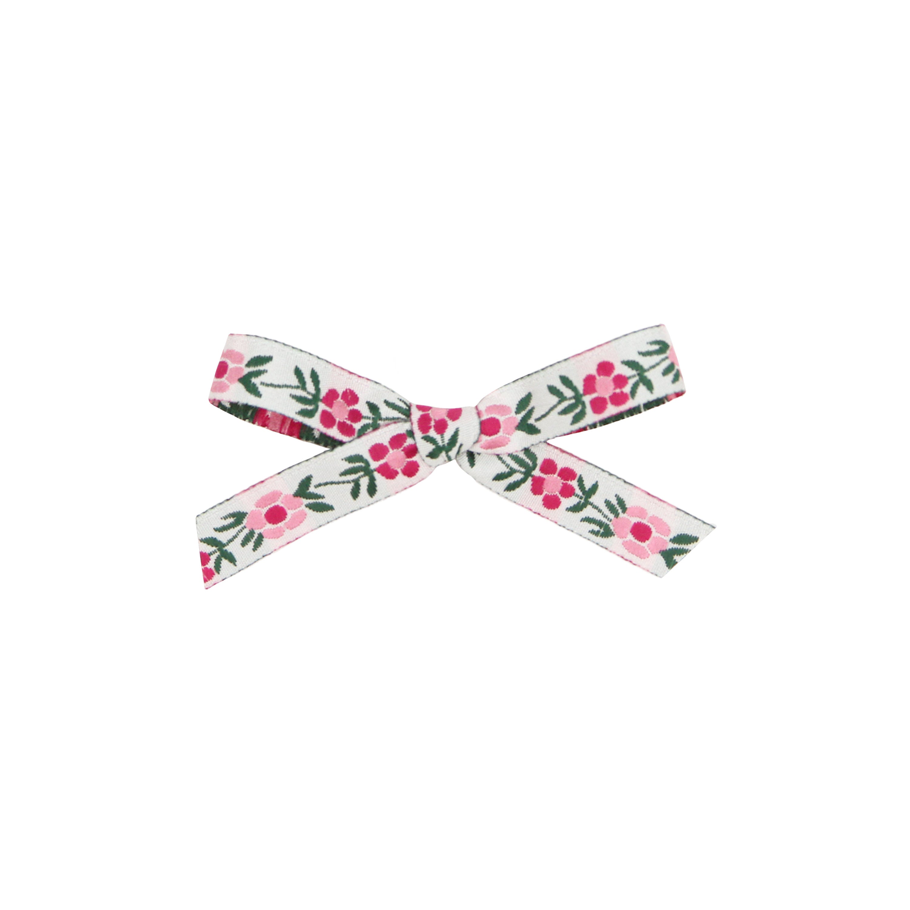 Ribbon Bow - Pink Petunia Clip