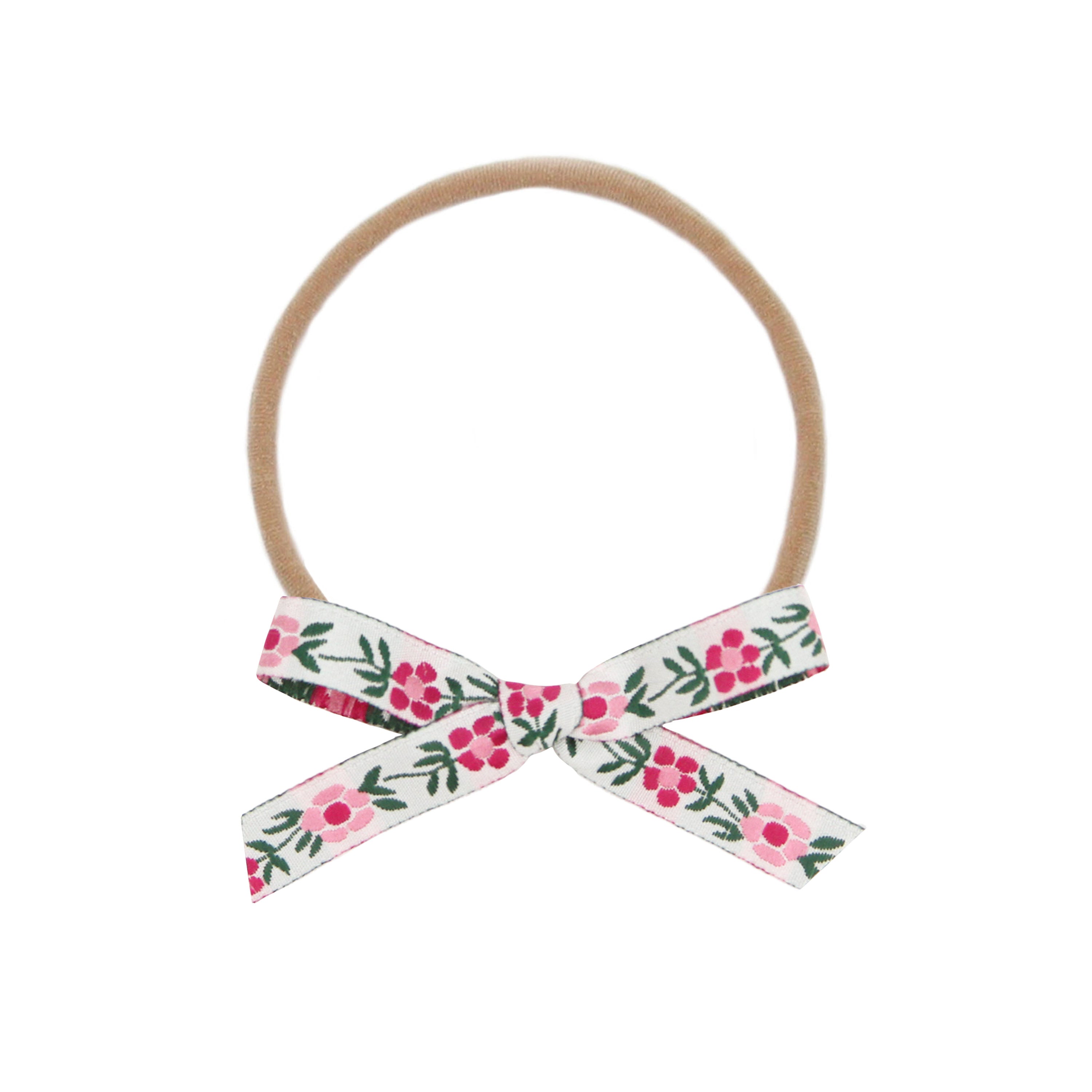 Ribbon Bow - Pink Petunia Headband