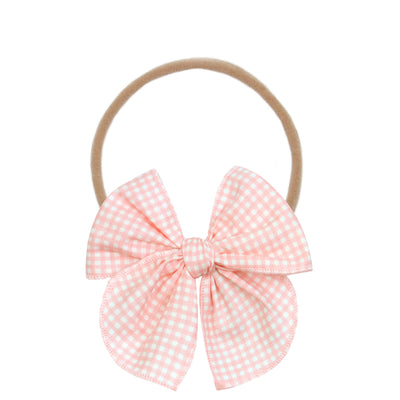 Heirloom Bow - Petal Gingham Headband