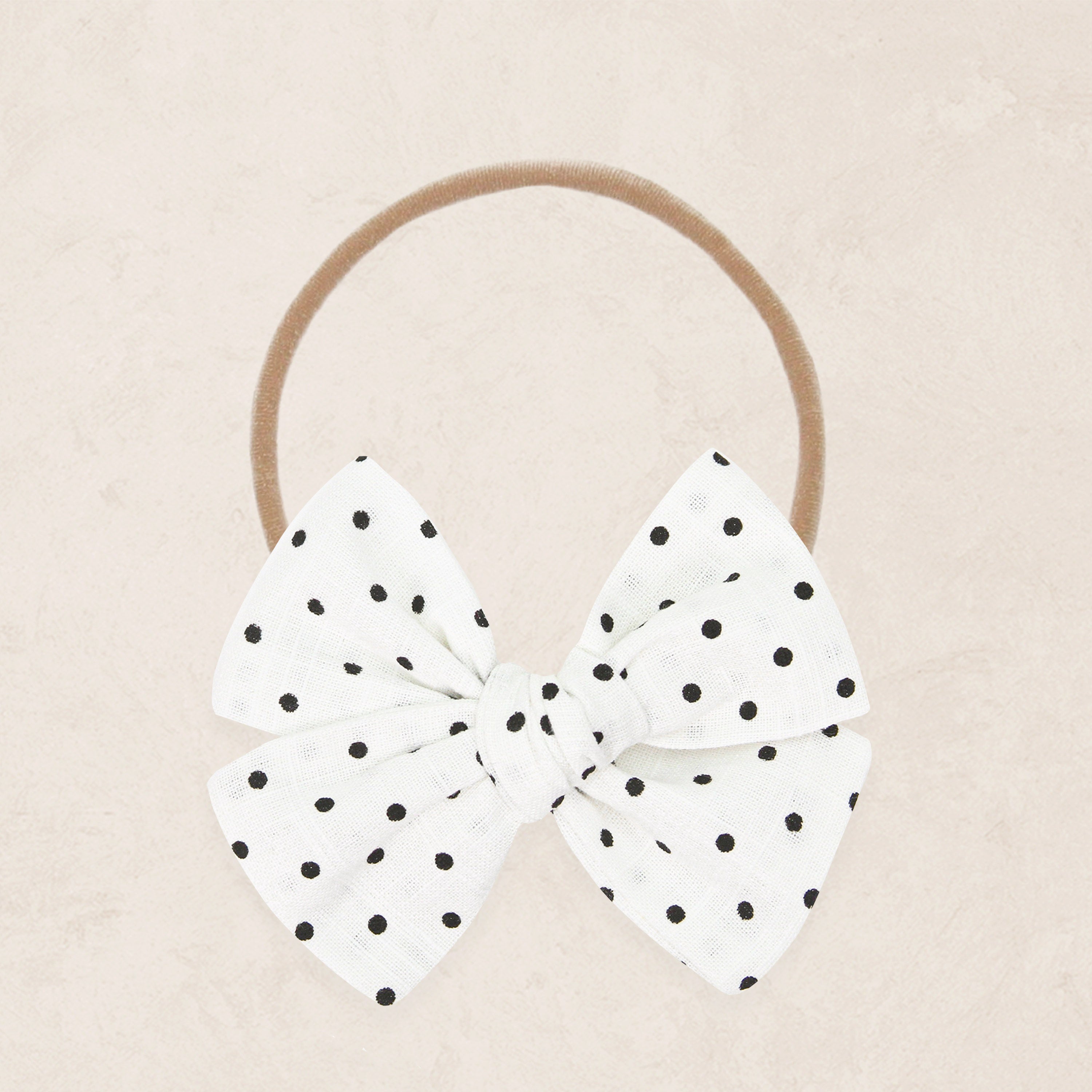 Adventure Bow - Black Dot Headband