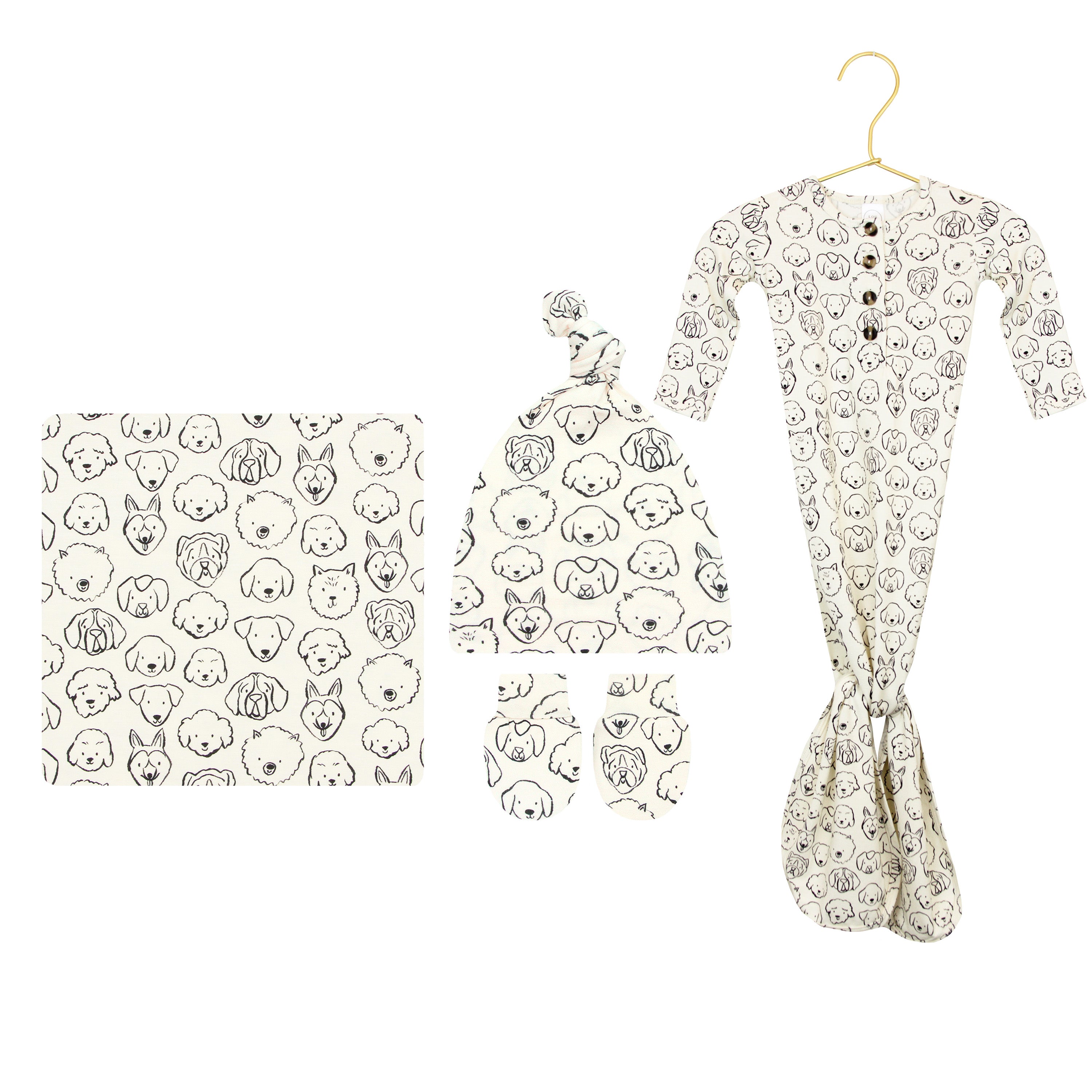 Dane Newborn Hat Bundle (Gown)