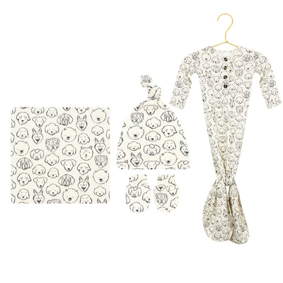Dane Newborn Hat Bundle (Gown)