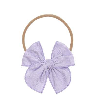 Heirloom Bow - Wisteria Corduroy Headband