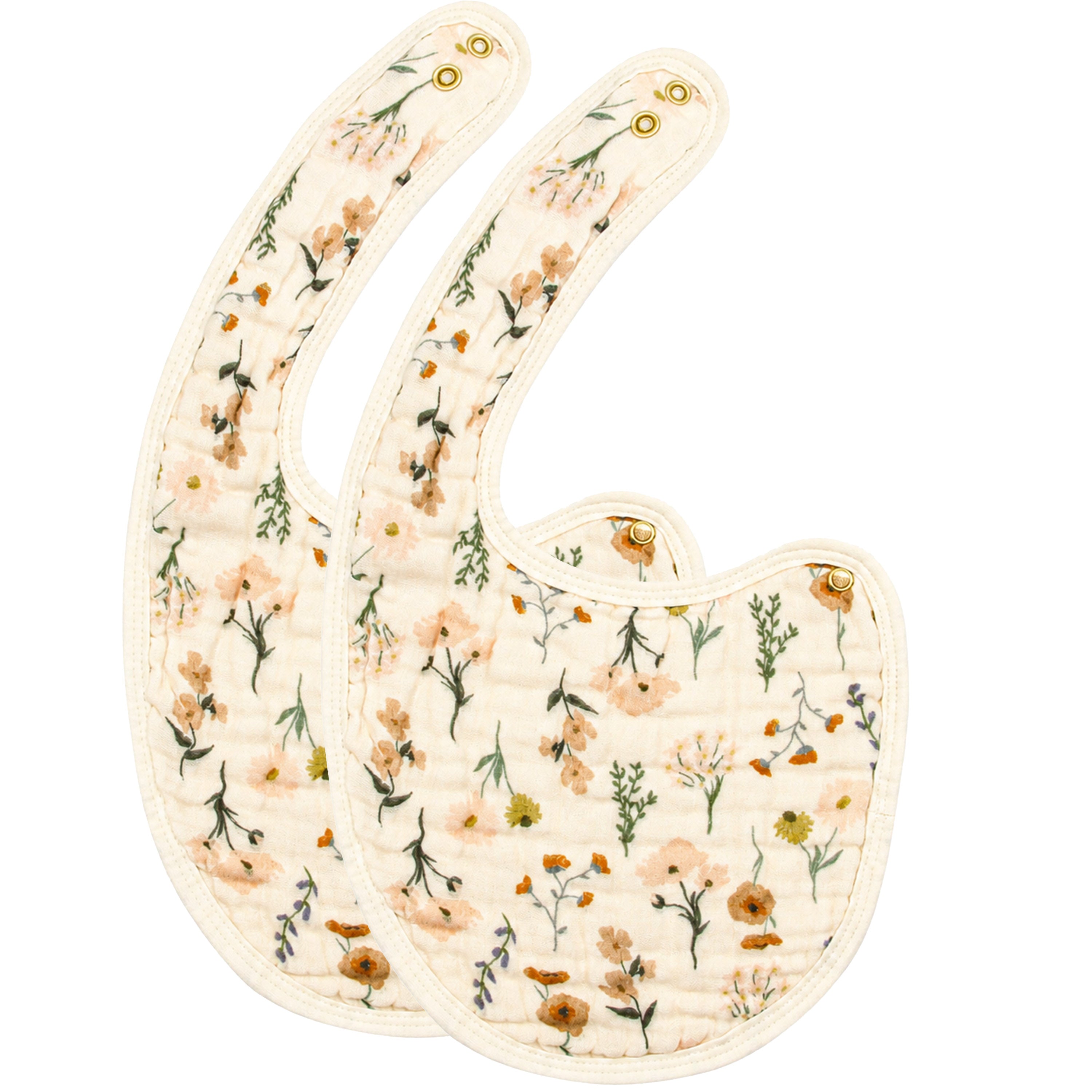 Cloud Muslin™ Bib 2 Pack - Rachel/Cream