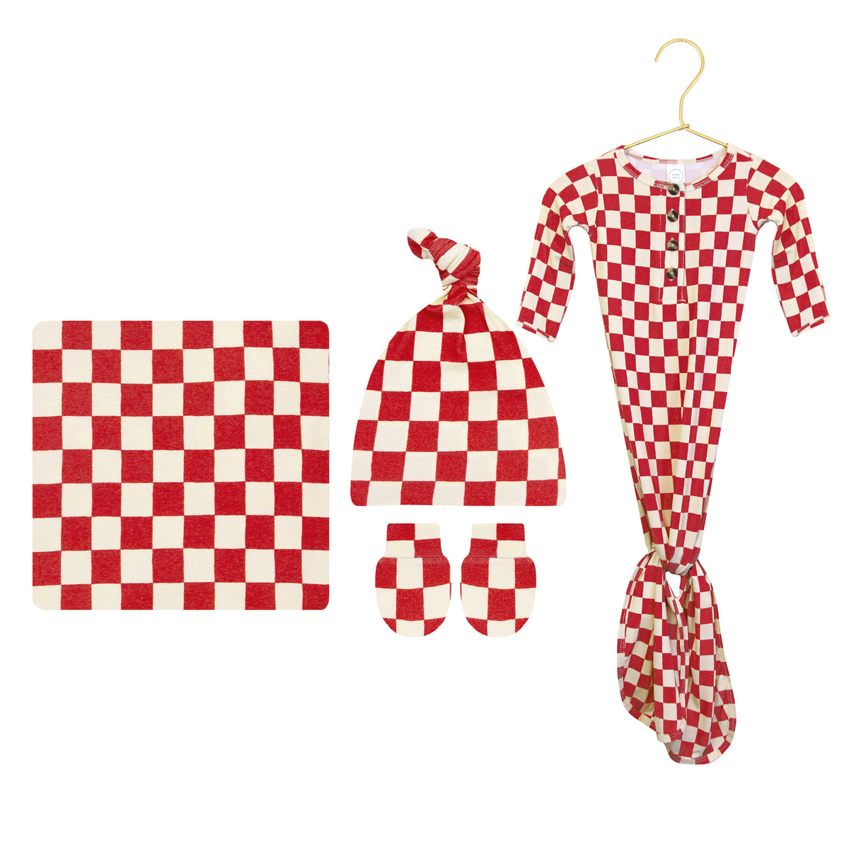 Rudy Newborn Hat Bundle + Knotted Gown