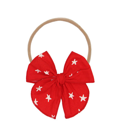 Heirloom Bow - Red Star Headband
