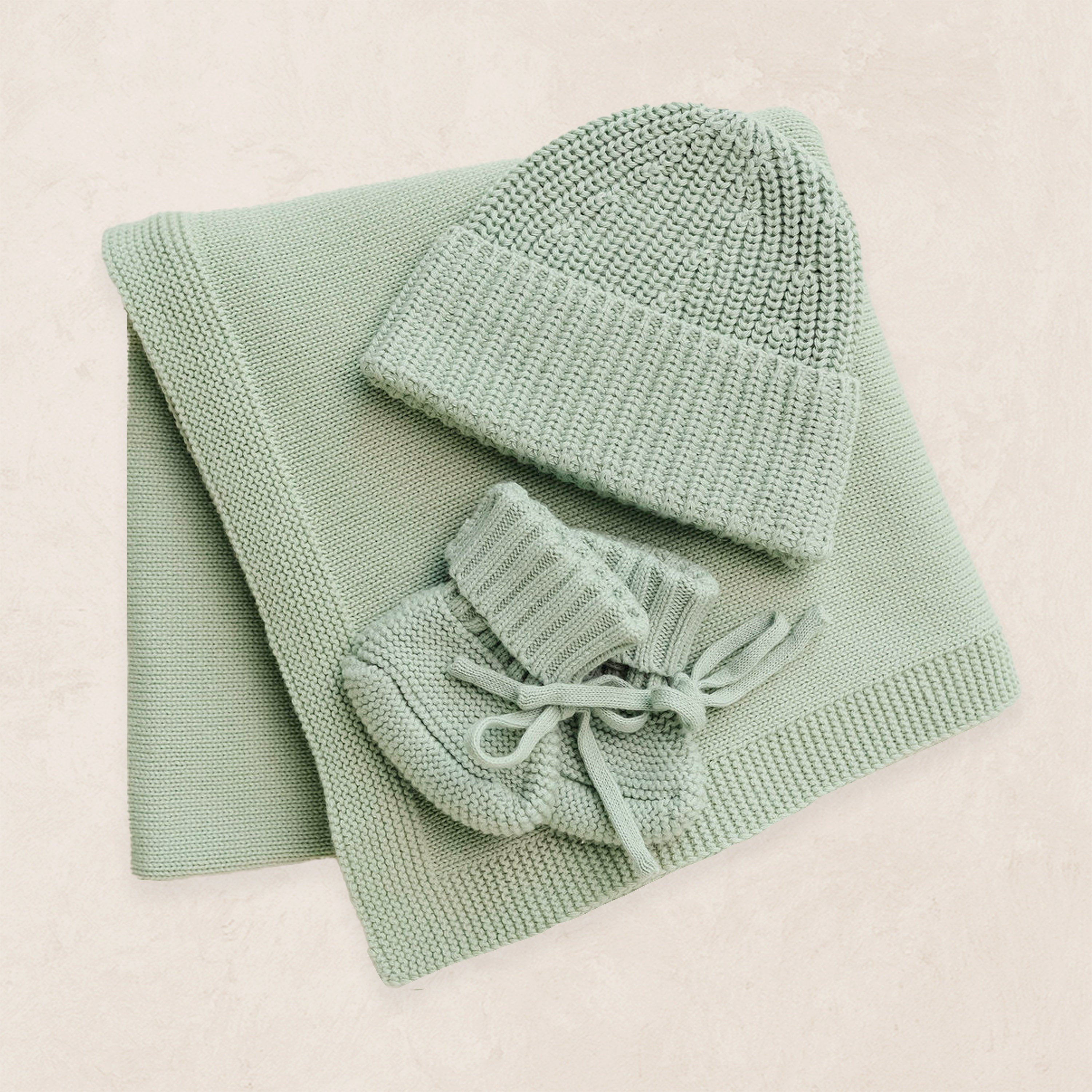 Knit Beanie Bundle - Sage