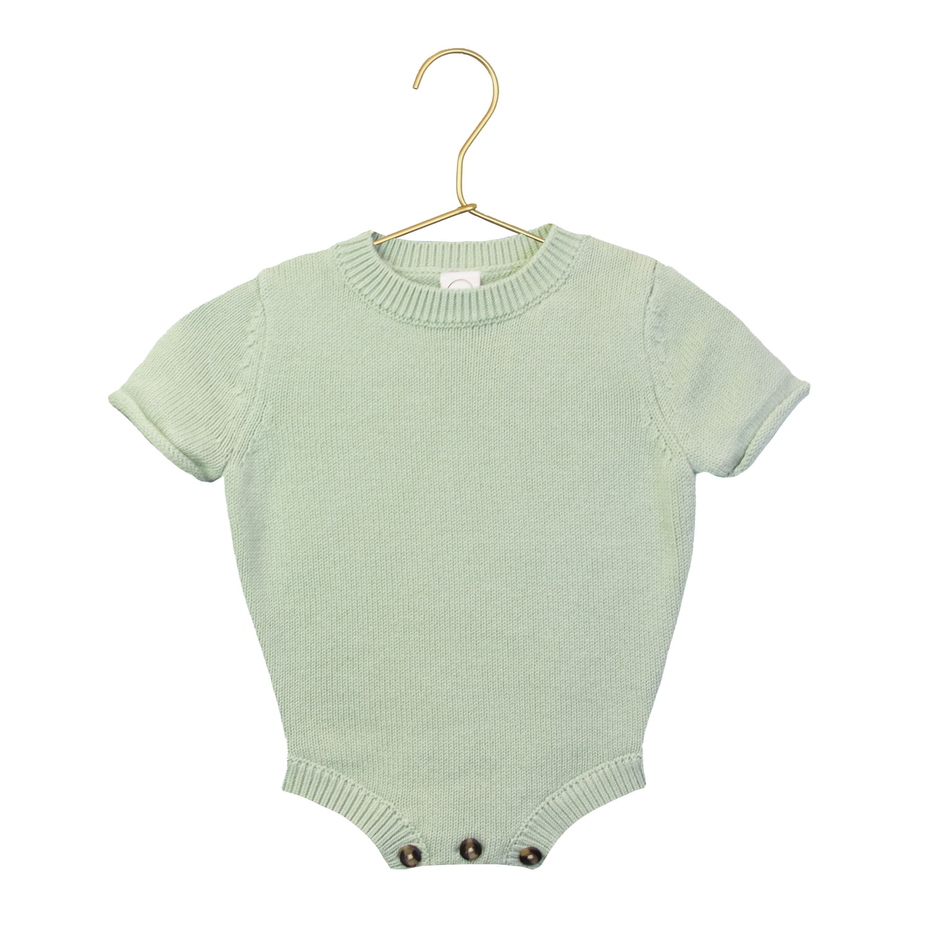 Bow Embroidery - Knit Onesie