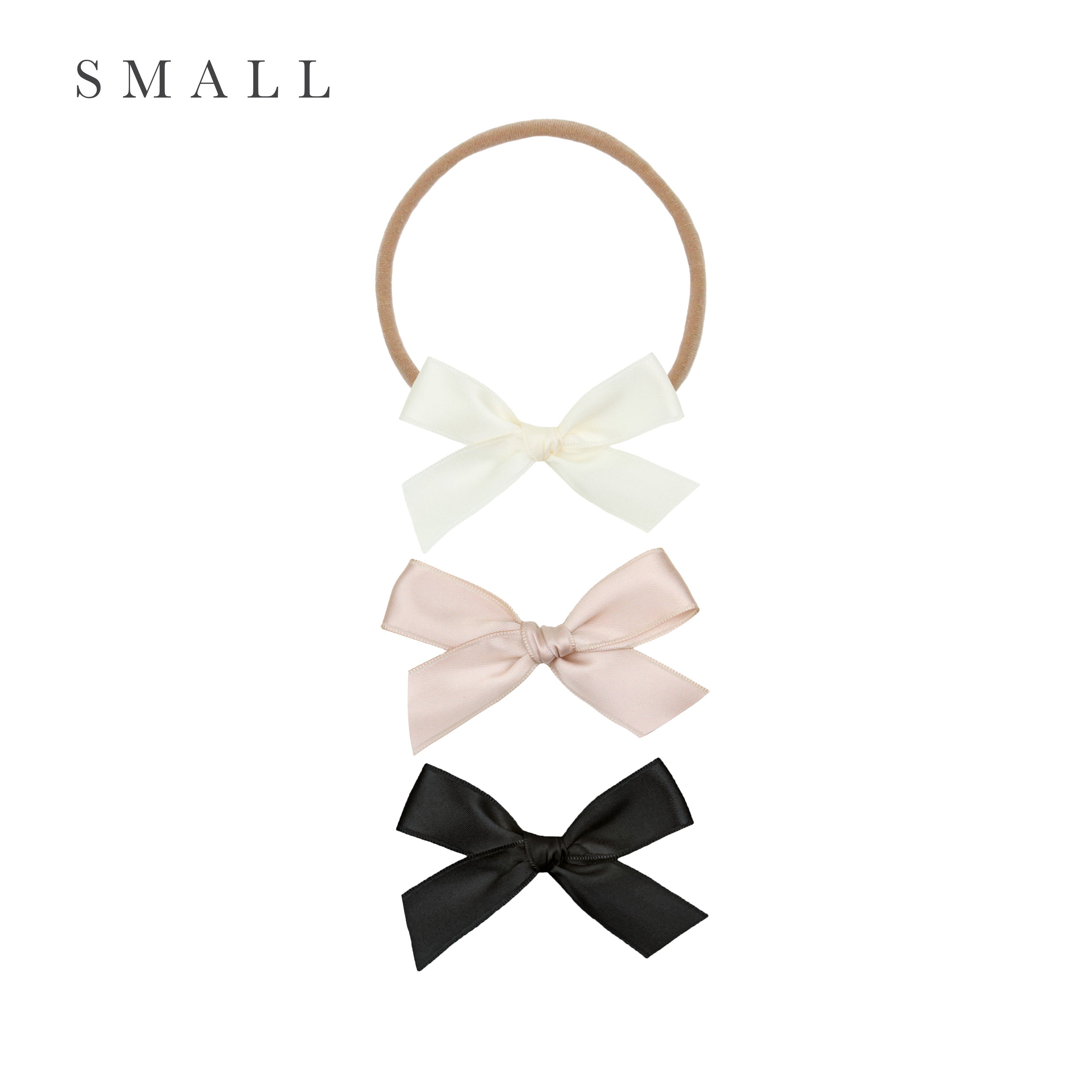 Satin Bow 3 Pack: Primrose Headbands
