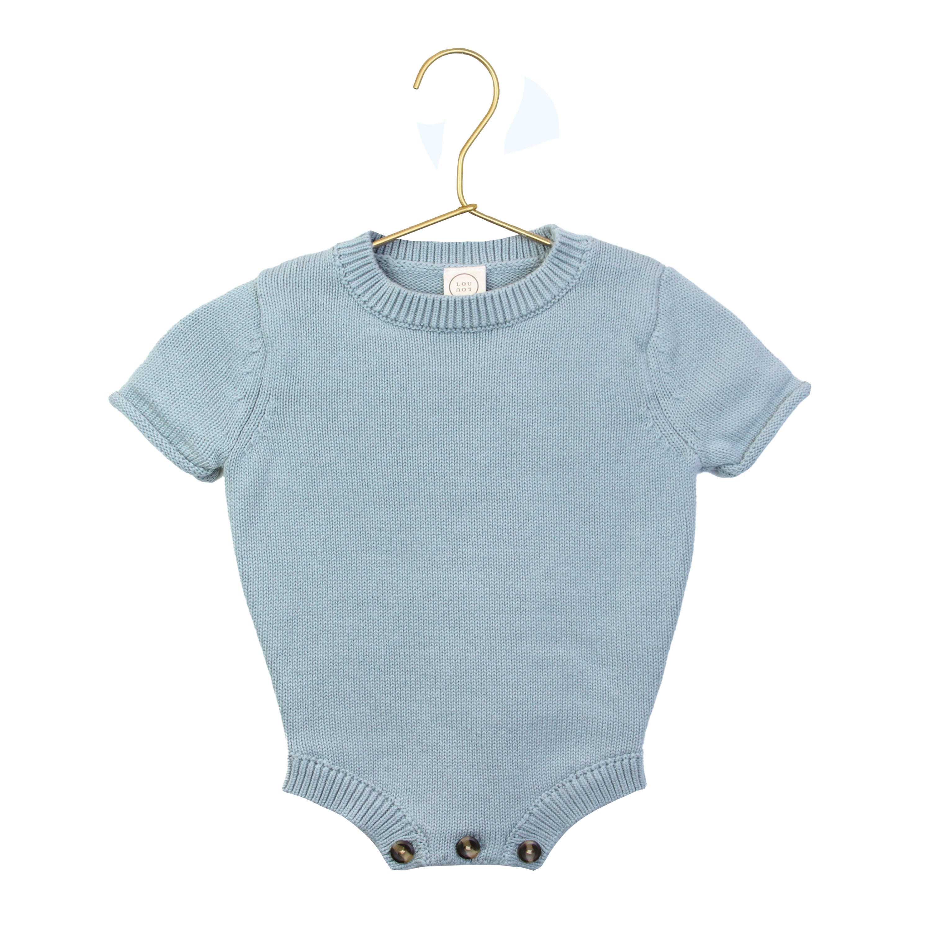 Bow Embroidery - Knit Onesie