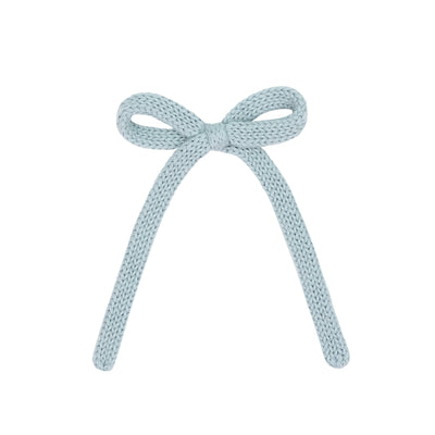 Sweater Bow - Steele Knit Sash Clip