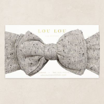Knit Headband - Grey Speckle