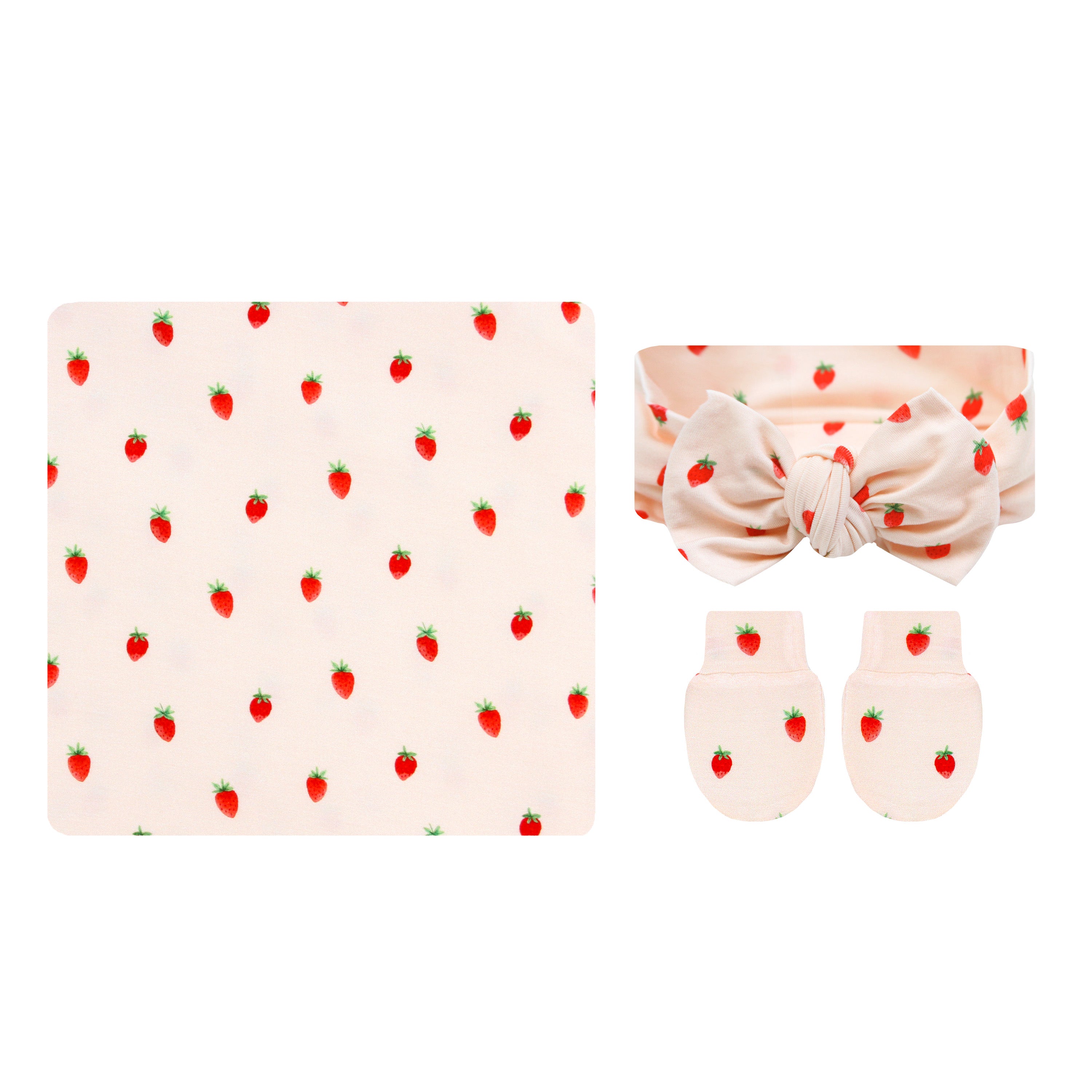 junie strawberry headband bundle product image