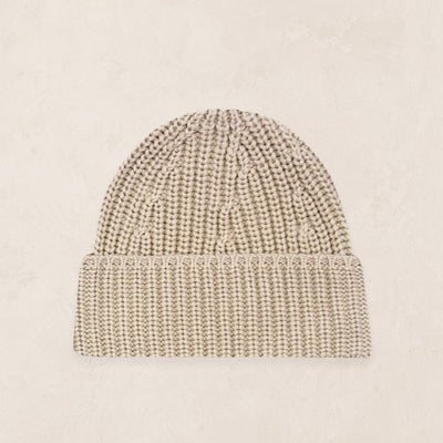Knit Beanie - Tan