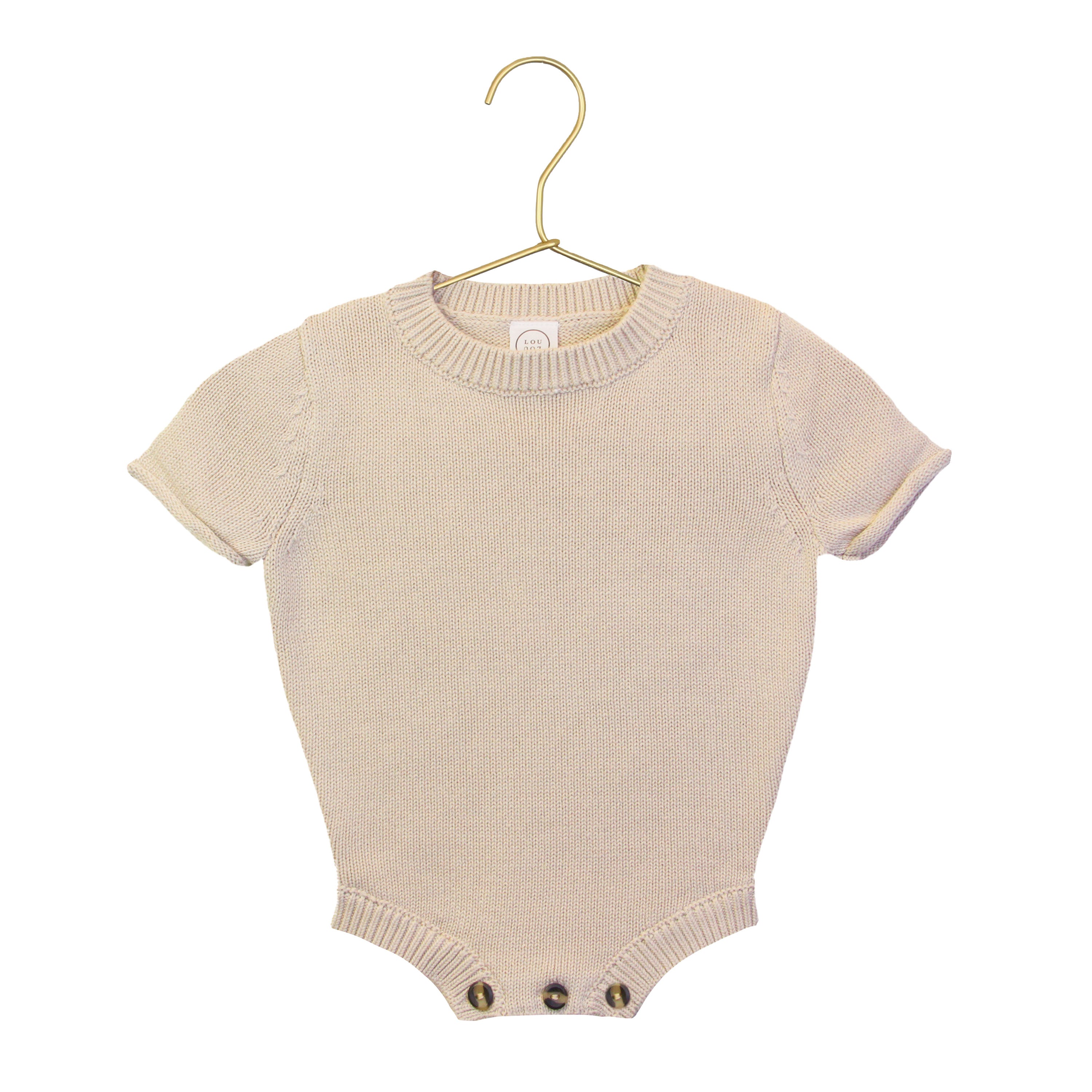 Bow Embroidery - Knit Onesie