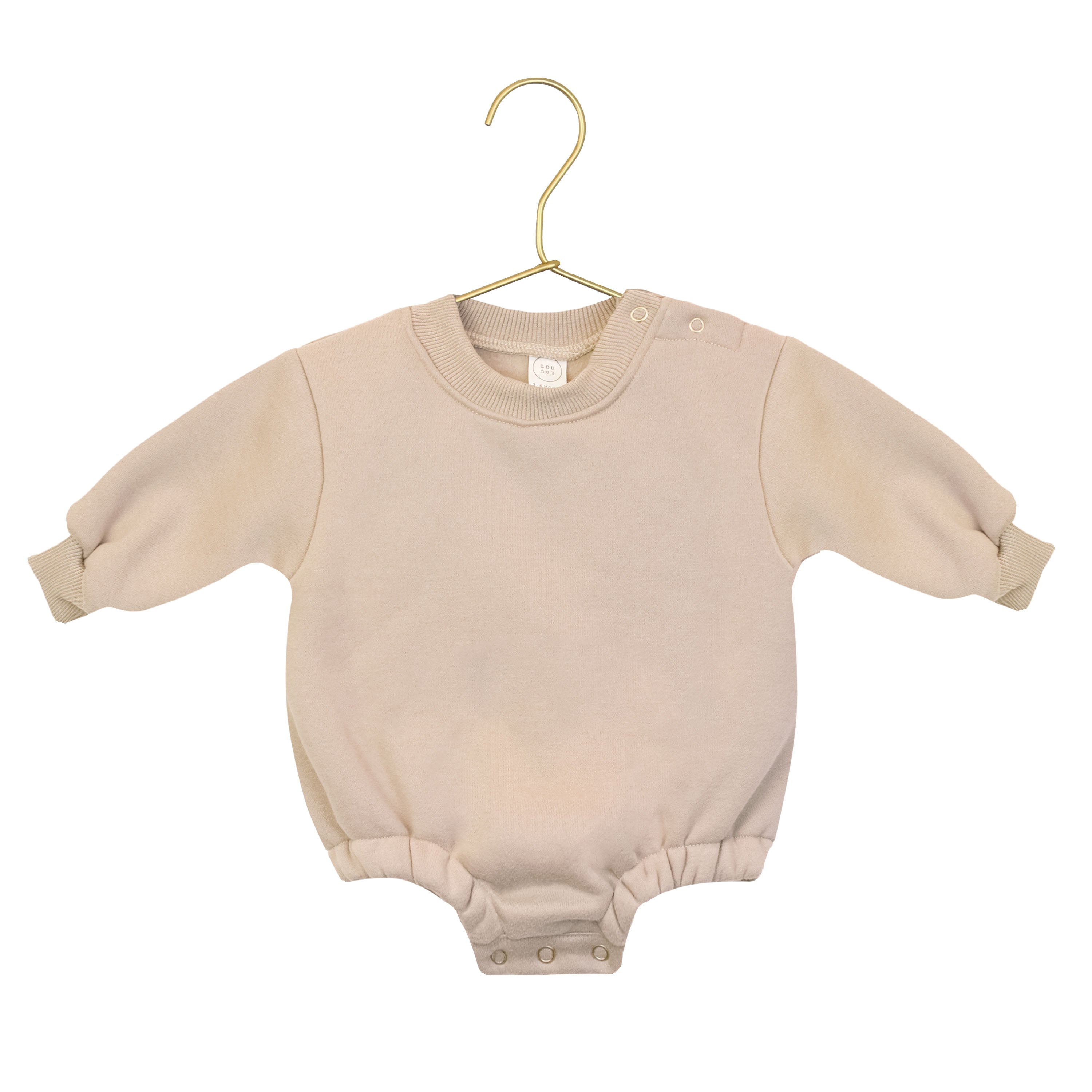 Bow Embroidery - Sweatershirt Romper