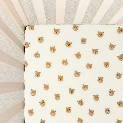 Teddy Crib Sheet + Changing Pad Cover Pack