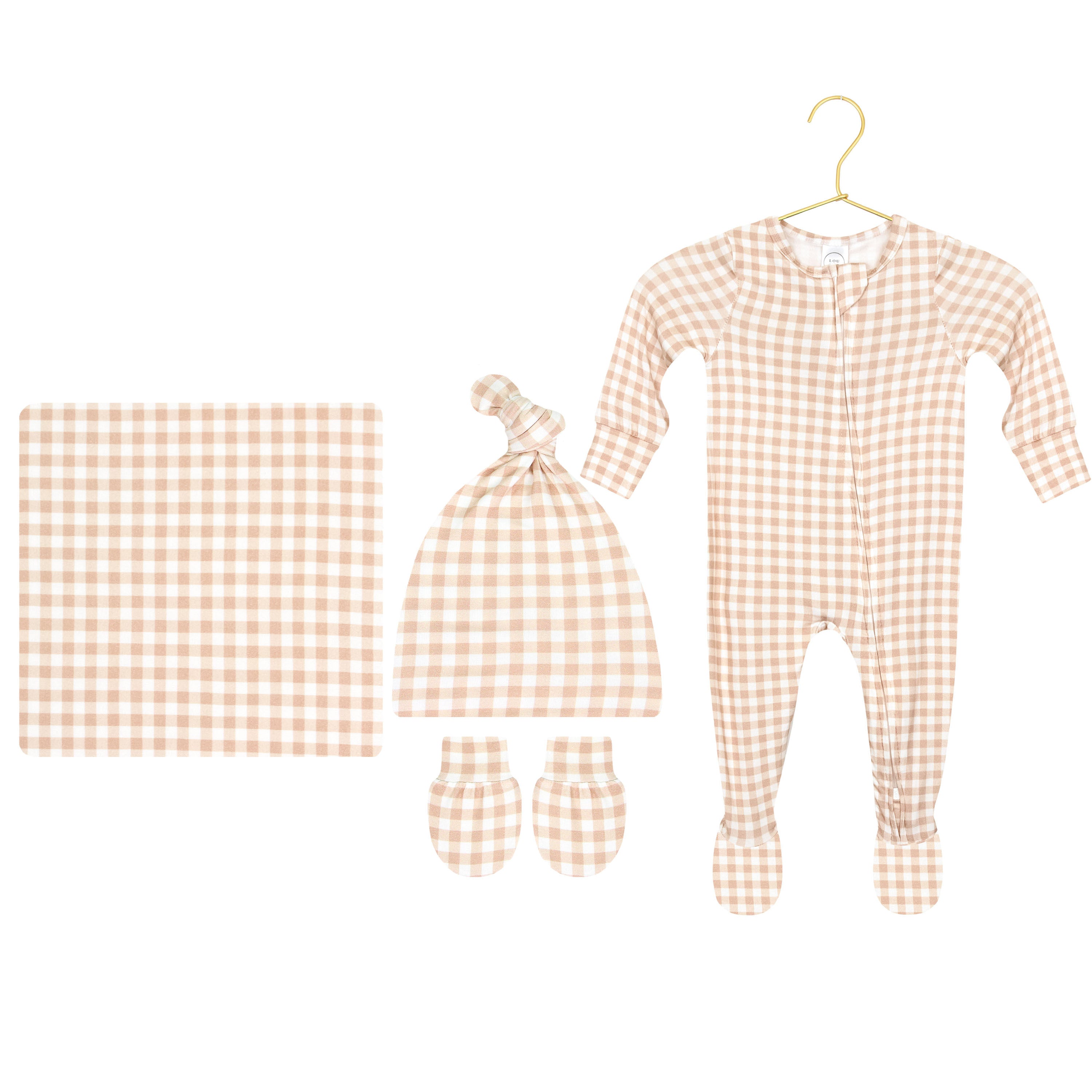 Milo Newborn Hat Bundle + Zipper Footies