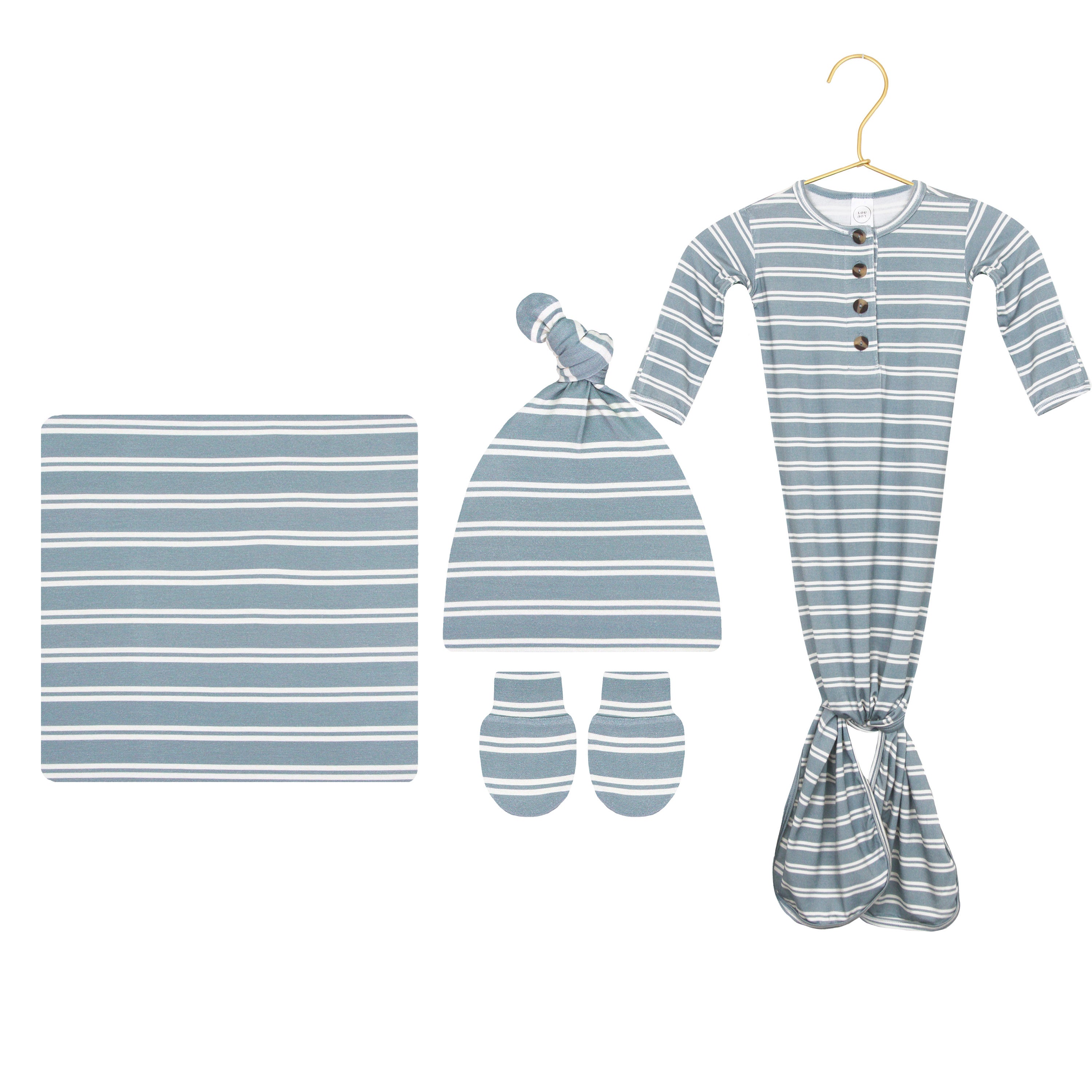 Wells Newborn Hat Bundle (Gown)