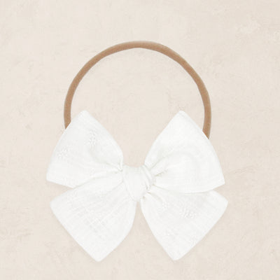 Adventure Bow - White Blossom Headband