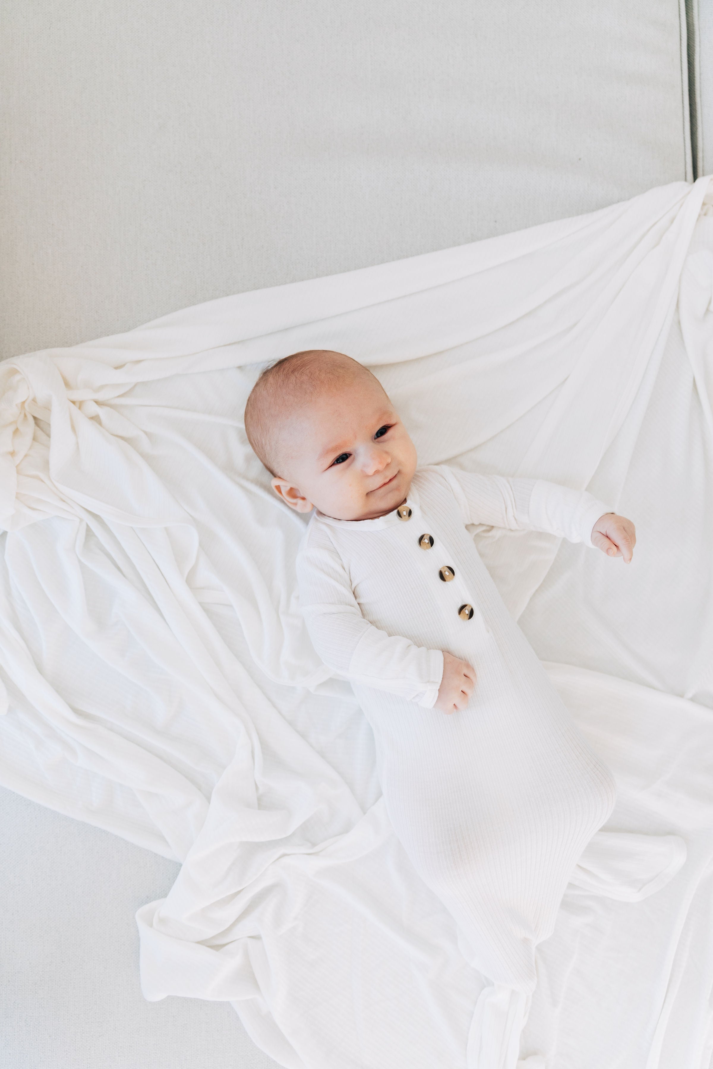 Wren Ribbed Knotted Gown