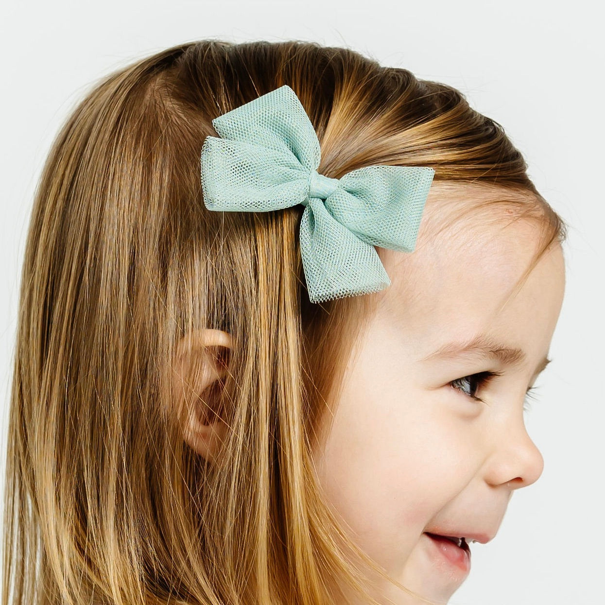Tulle Bow - Sea Glass
