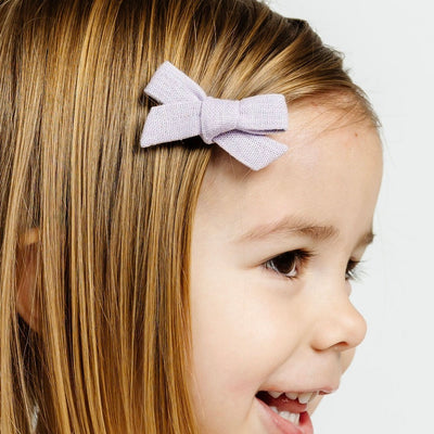 Classic Bow - Lavender Clip