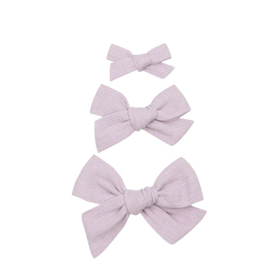 Classic Bow - Lavender Clip