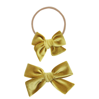 Velvet - Marigold Bow Headband