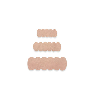 Leather - Primrose Scallop Snap Clip