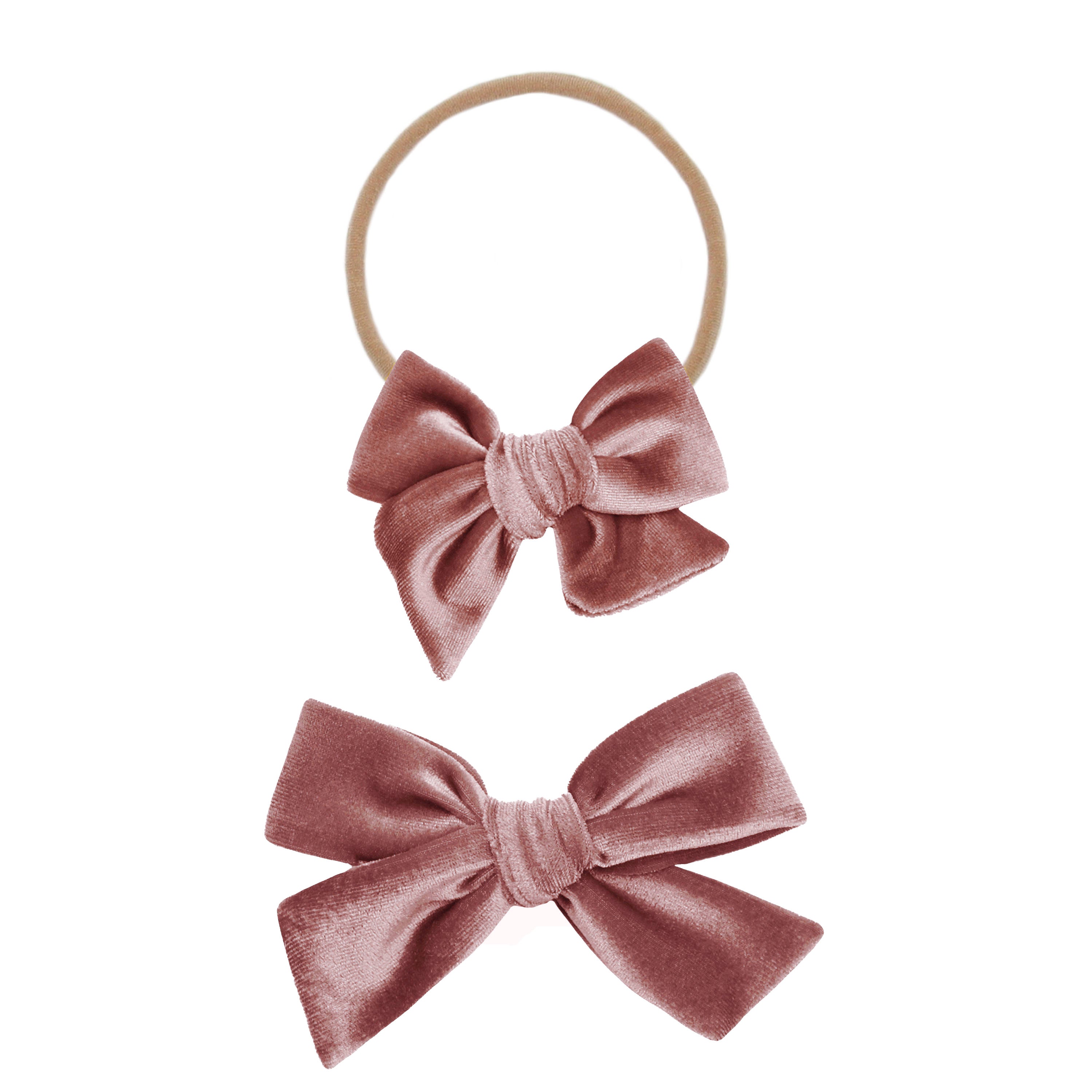 Velvet Bow - Headband