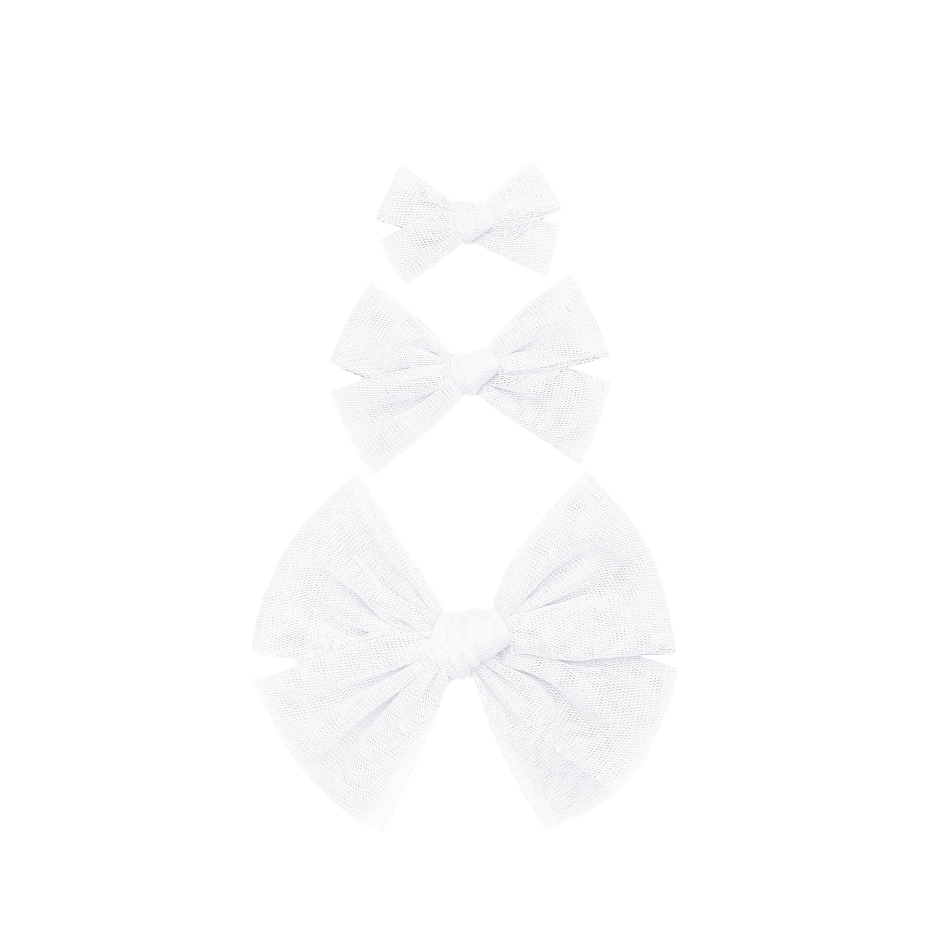 Tulle Bow - White